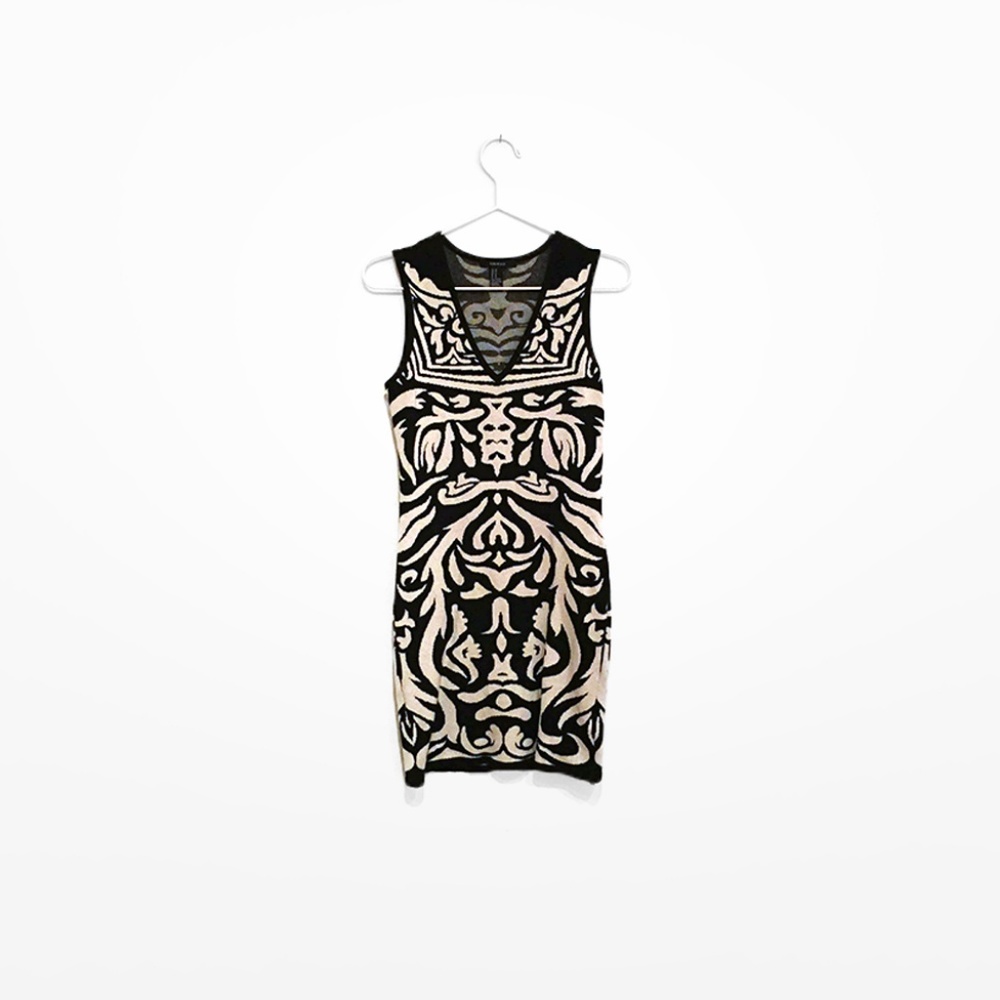 Forever 21 Rorschach Knit Bodycon Dress
